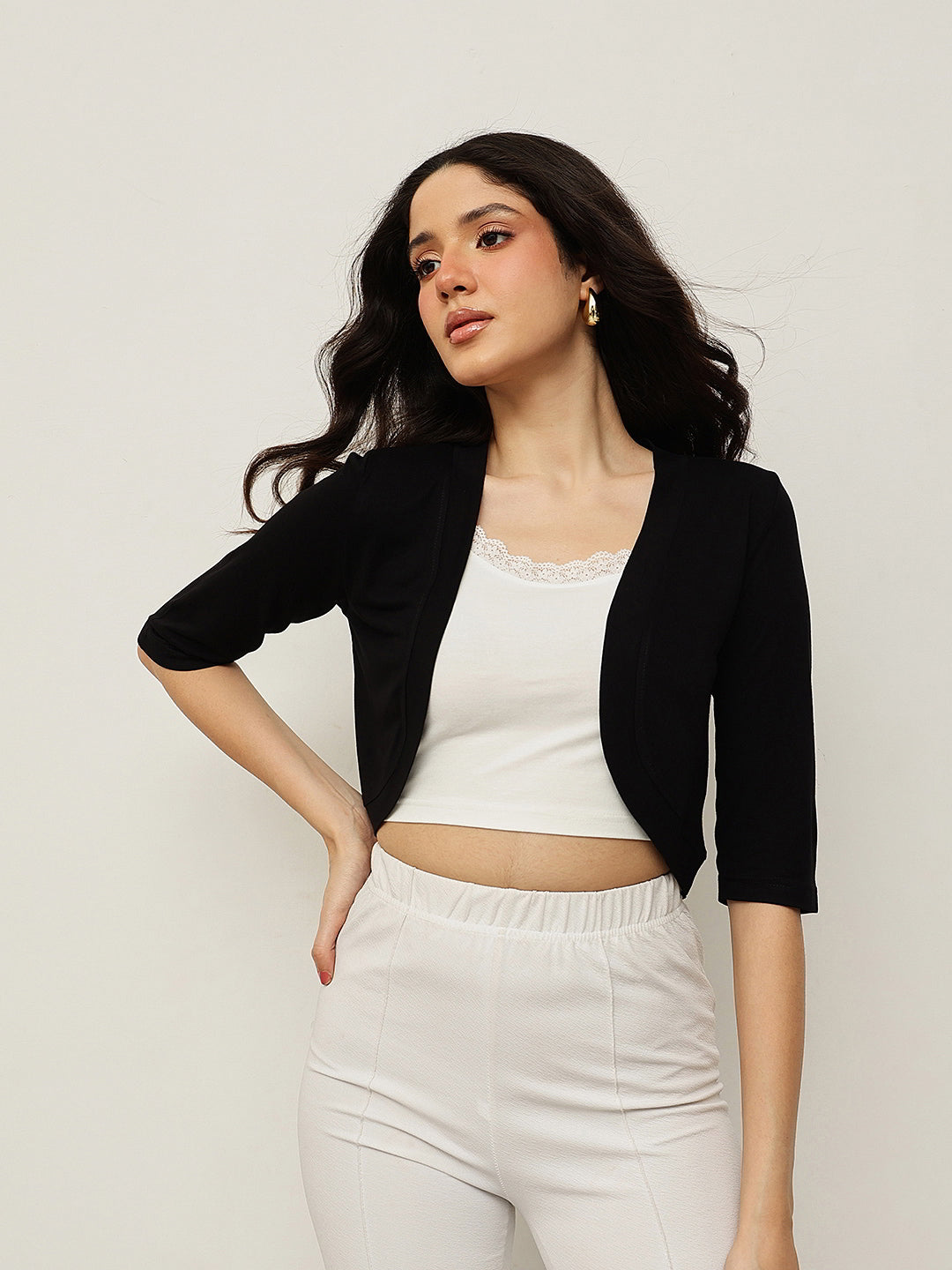 Viscose Crop Shrug
