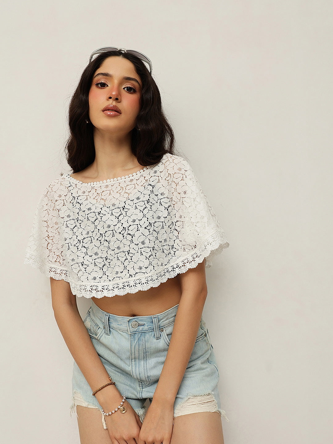 Floral Lace Cape