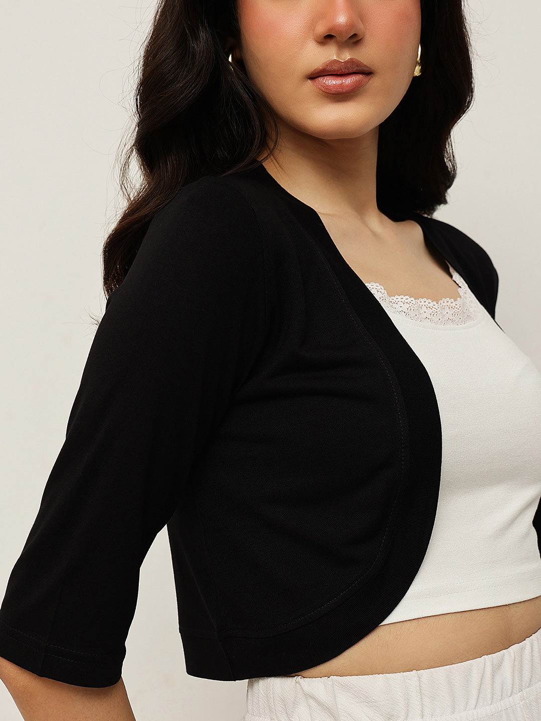 Viscose Crop Shrug