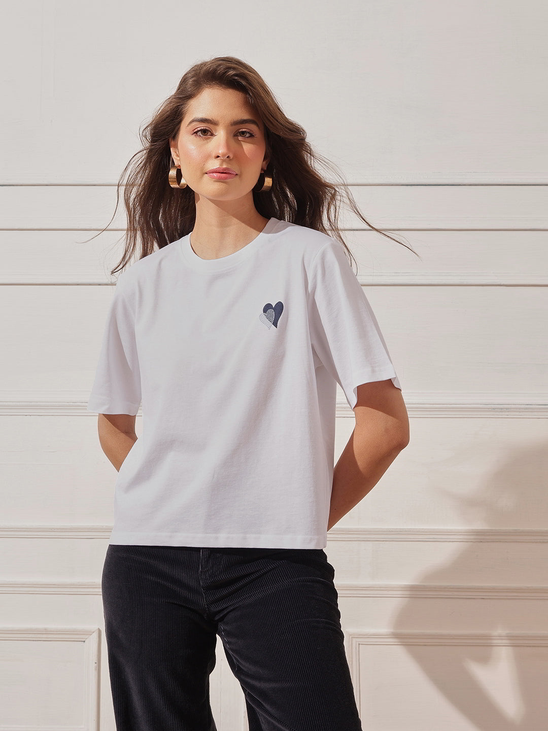 Cotton Relaxed Crop Tee
