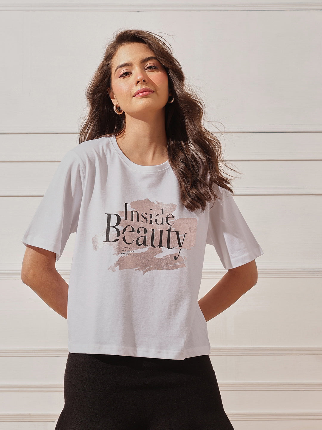 Cotton Relaxed Crop Tee