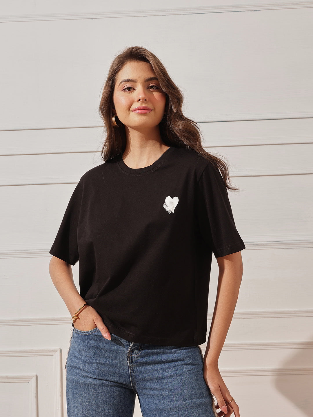 Cotton Relaxed Crop Tee