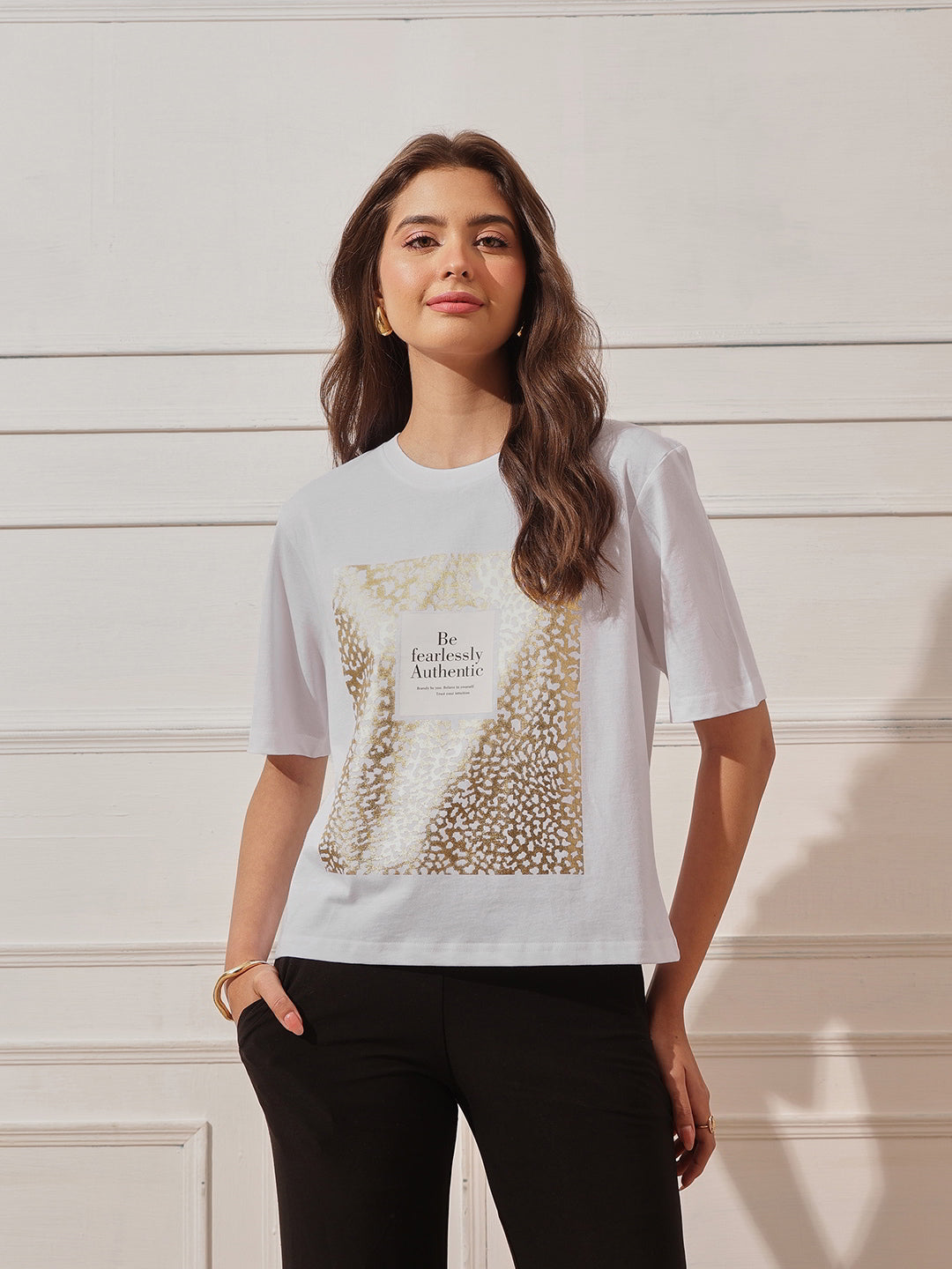 Cotton Relaxed Crop Tee