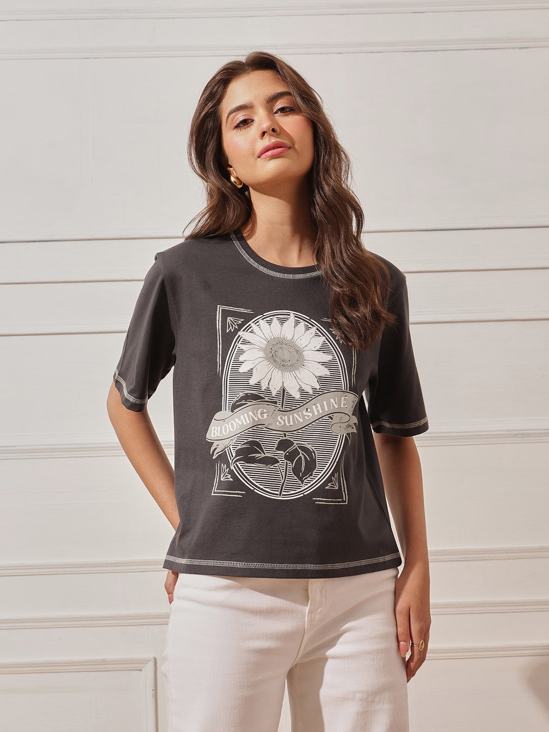 Cotton Relaxed Crop Tee