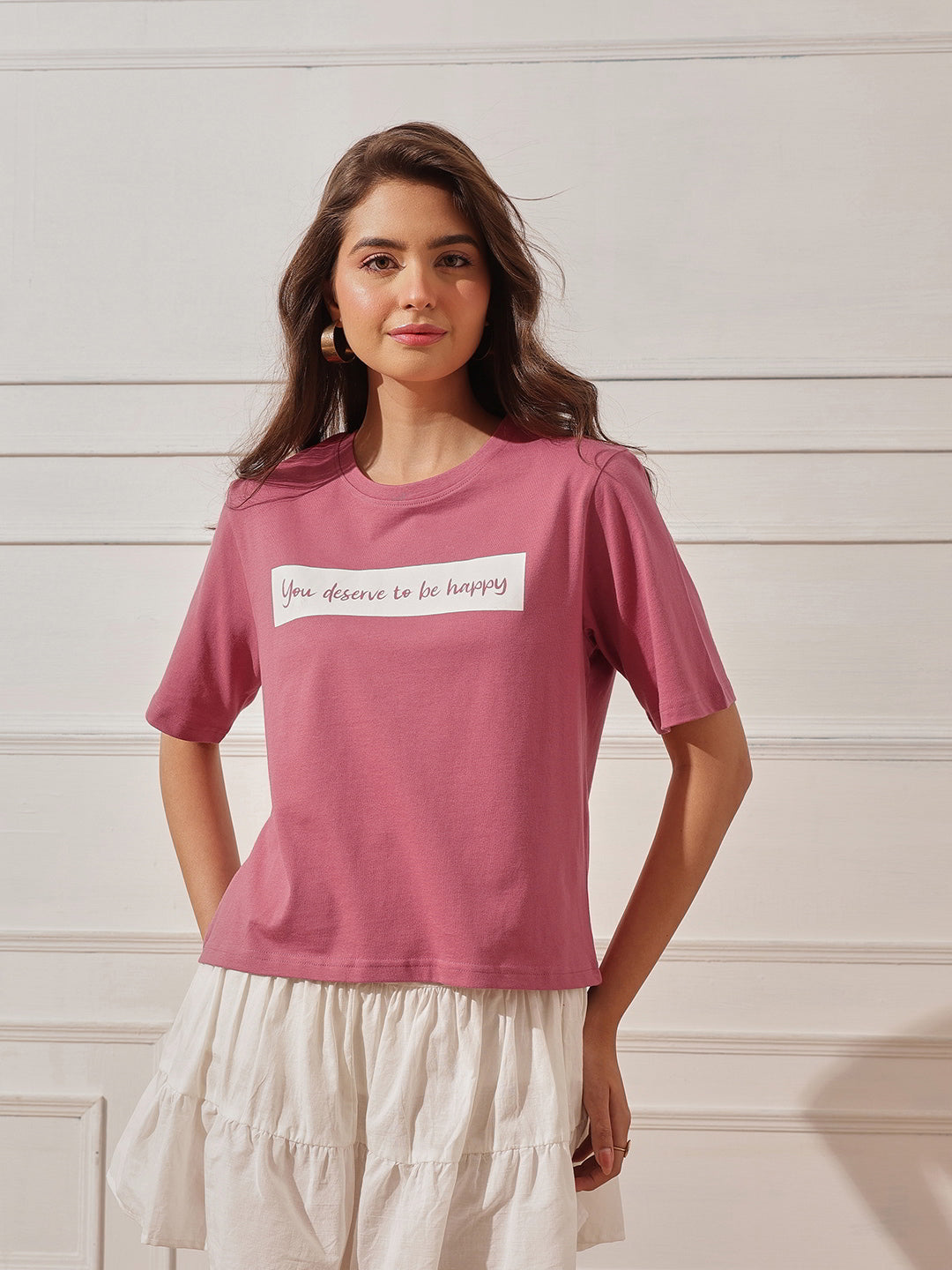 Cotton Relaxed Crop Tee