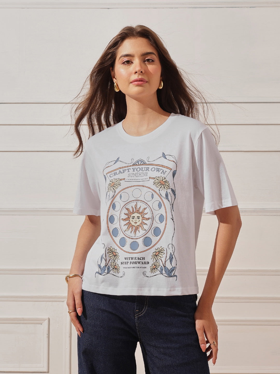 Cotton Relaxed Crop Tee