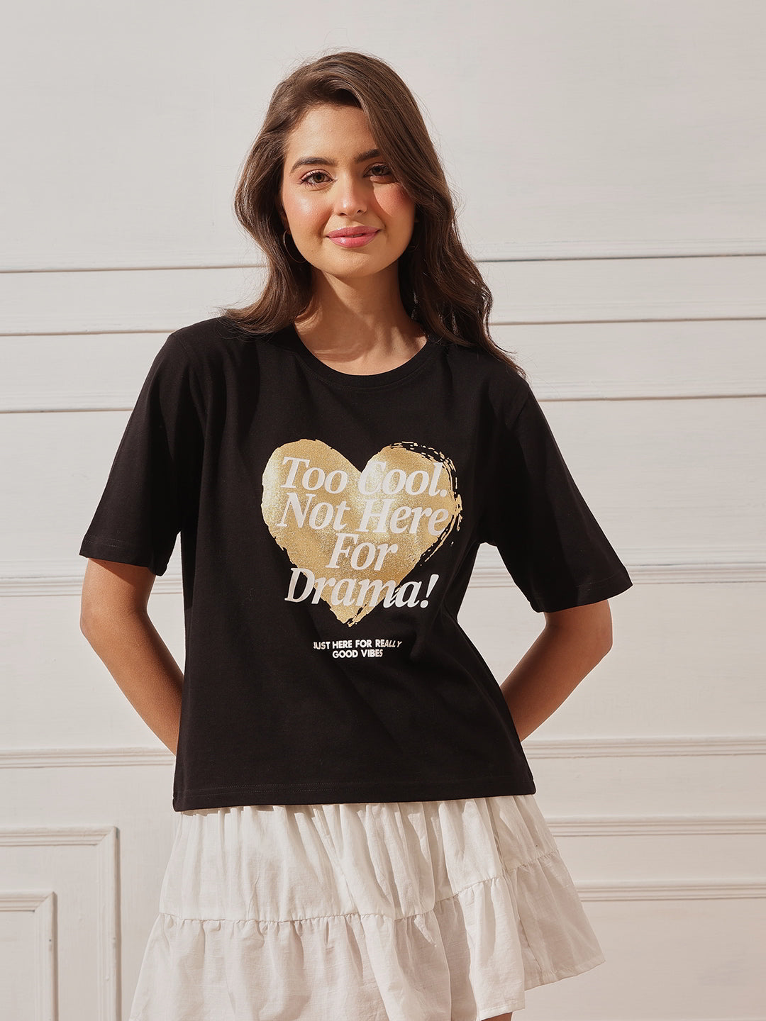 Cotton Relaxed Crop Tee