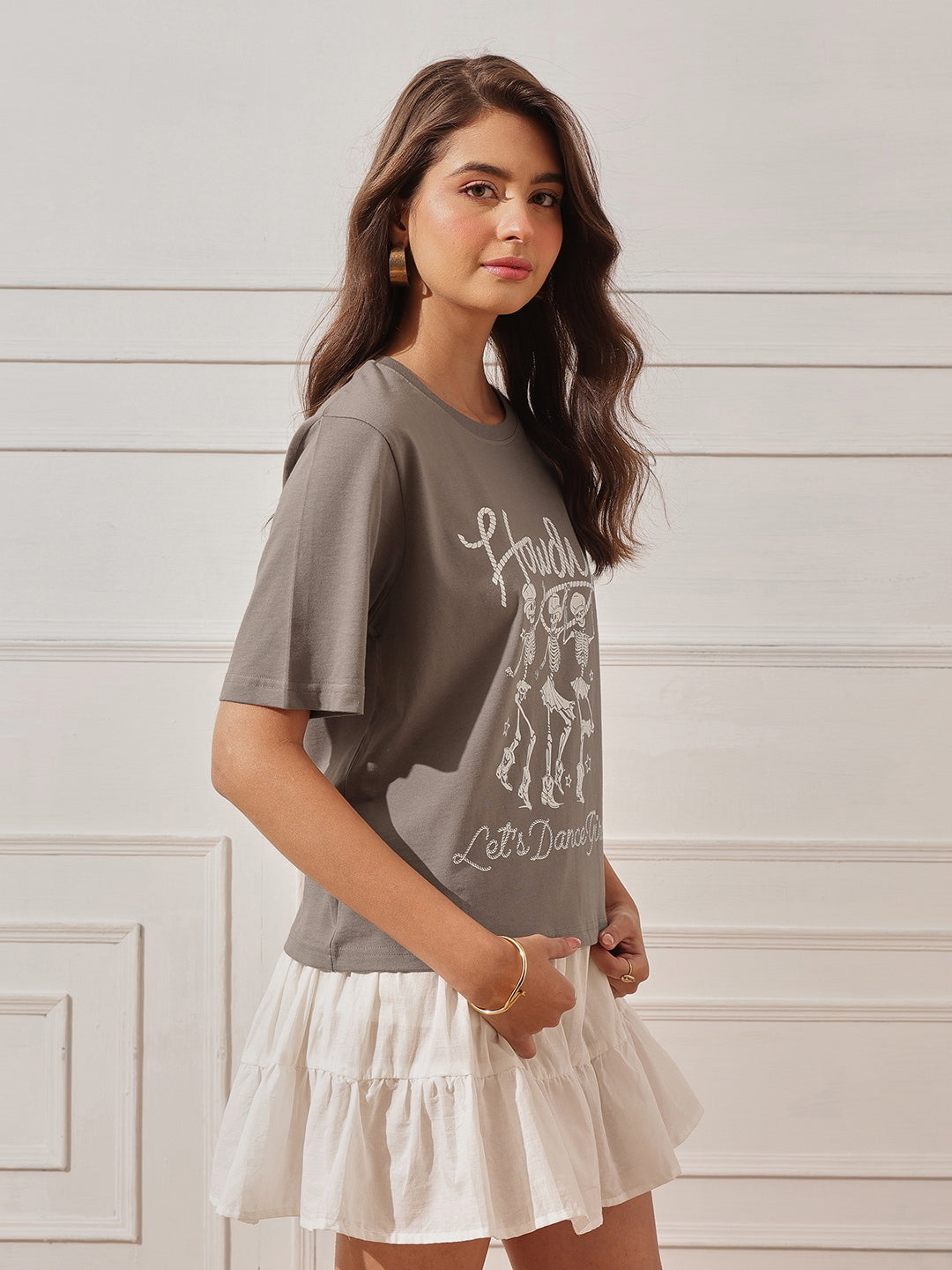 Cotton Relaxed Crop Tee