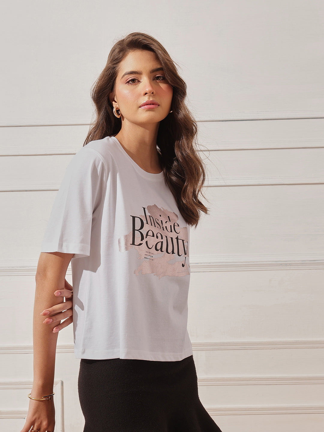 Cotton Relaxed Crop Tee