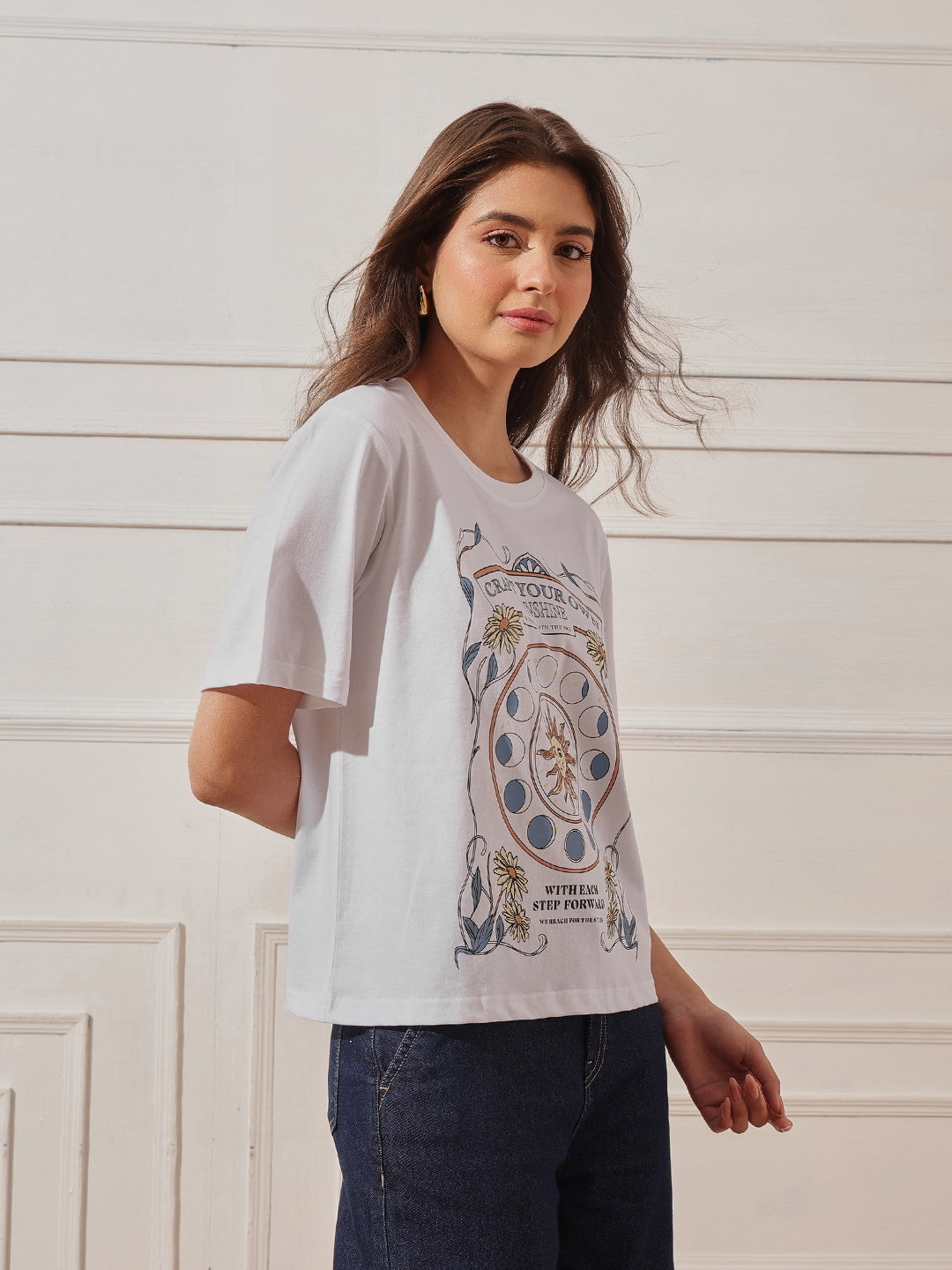 Cotton Relaxed Crop Tee