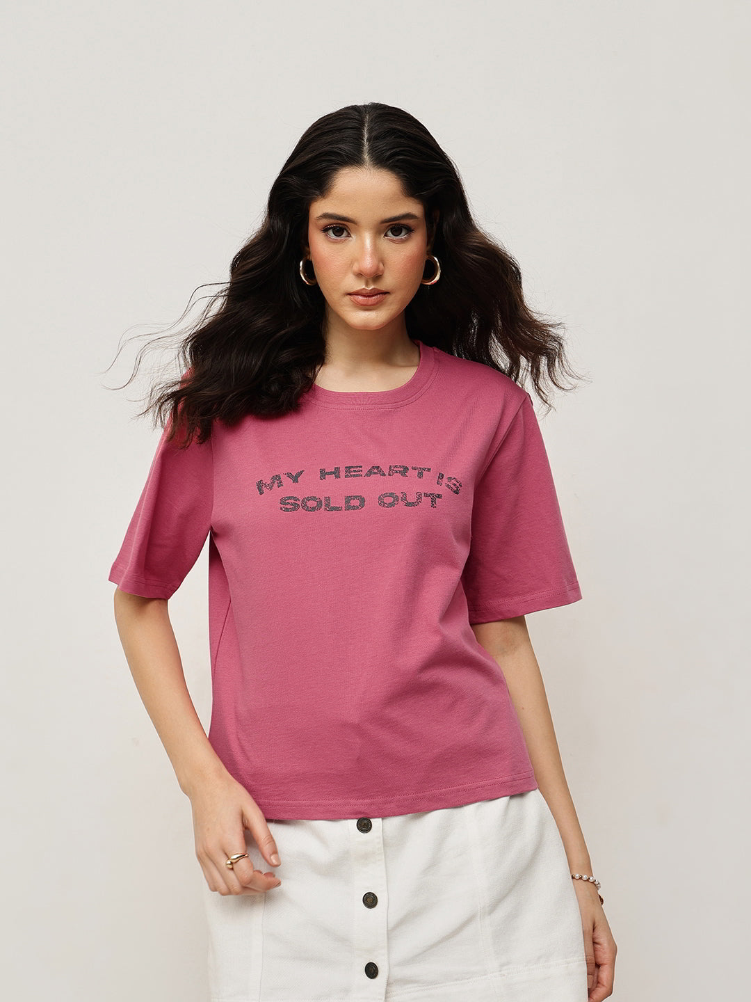 Cotton Relaxed Crop Tee