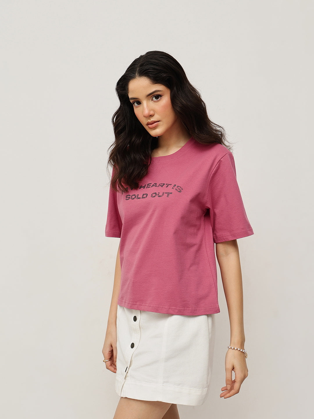 Cotton Relaxed Crop Tee