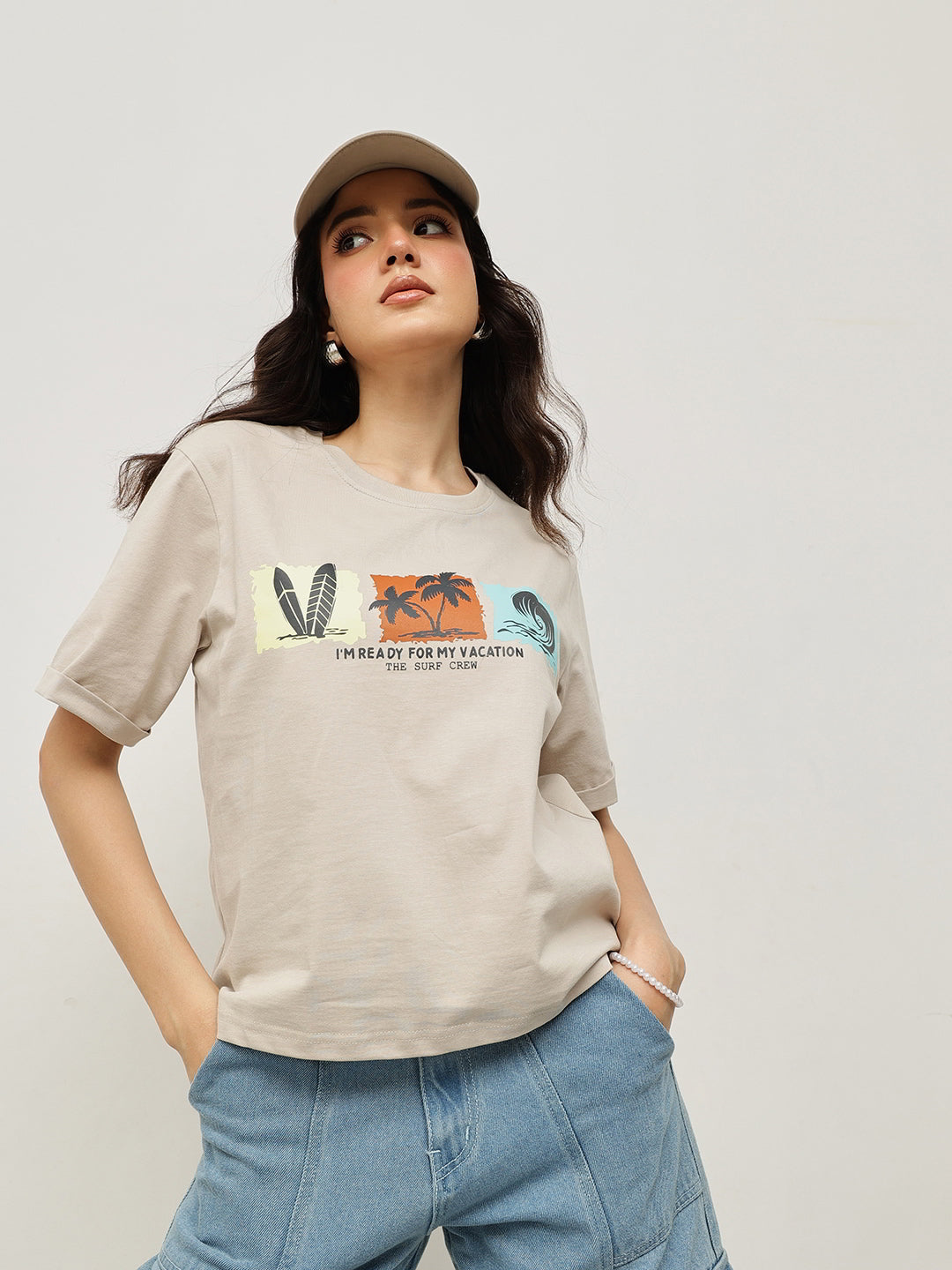 Cotton Relaxed Crop Tee